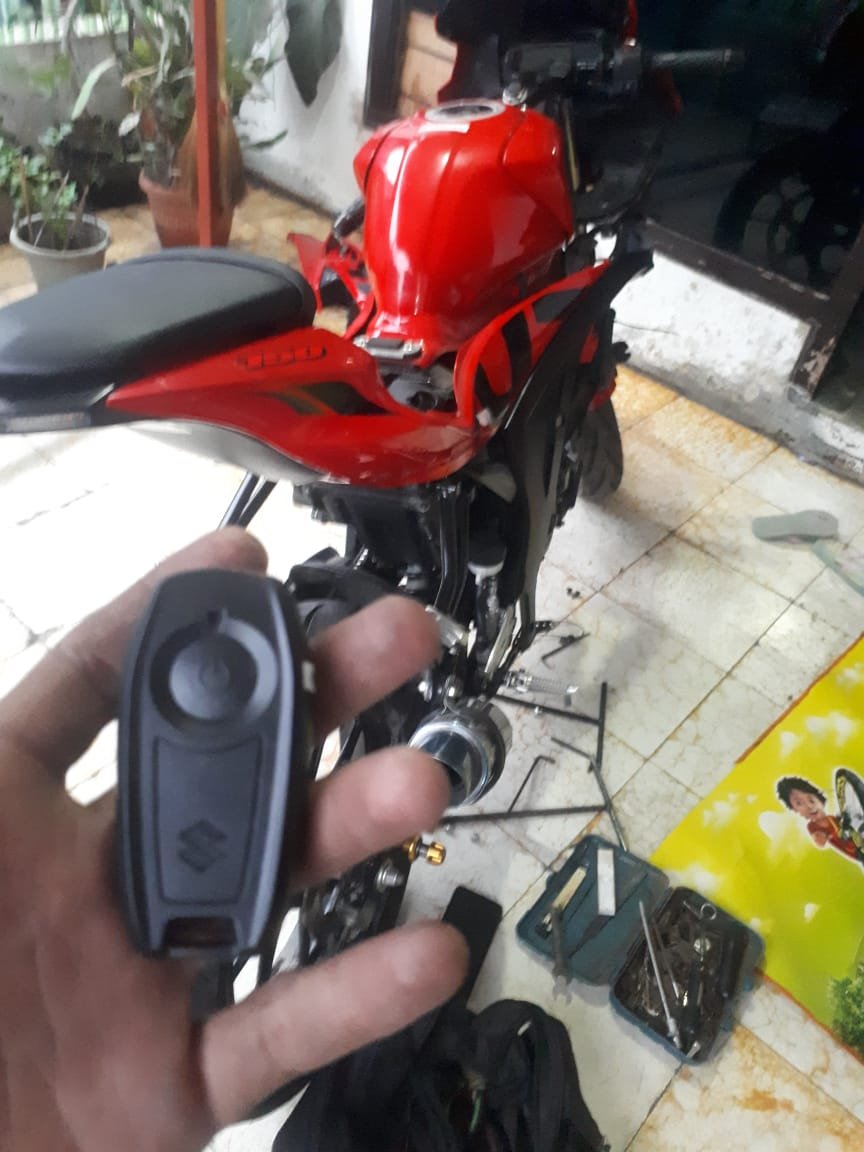 KUNCI KEYLESS GSX HILANG